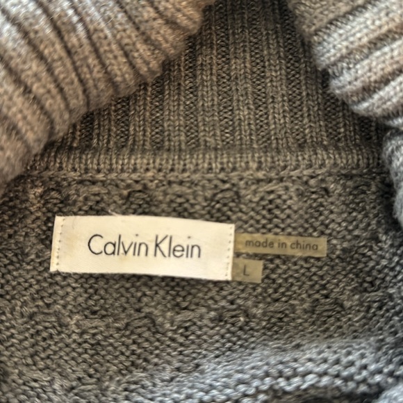 CALVIN KLEIN SWEATER DRESS IN GRAY COLOR - Picture 4 of 5